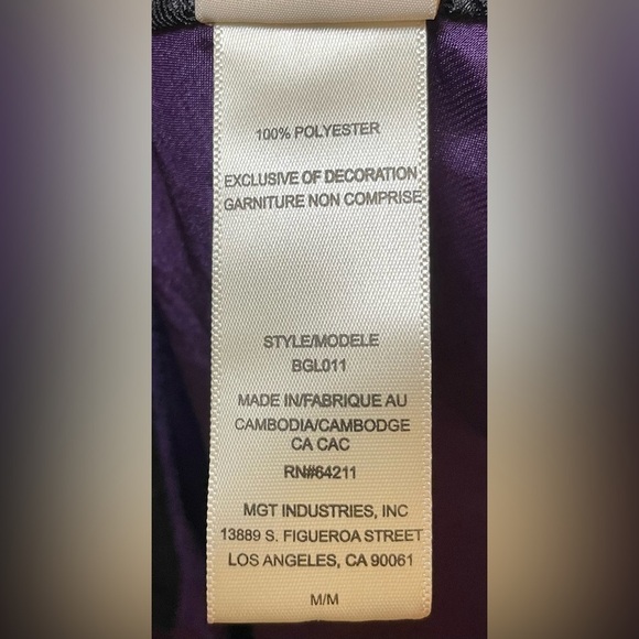 In Bloom by Jonquil Purple Satin Chemise (Excellent Condition, Like New) - Picture 7 of 7